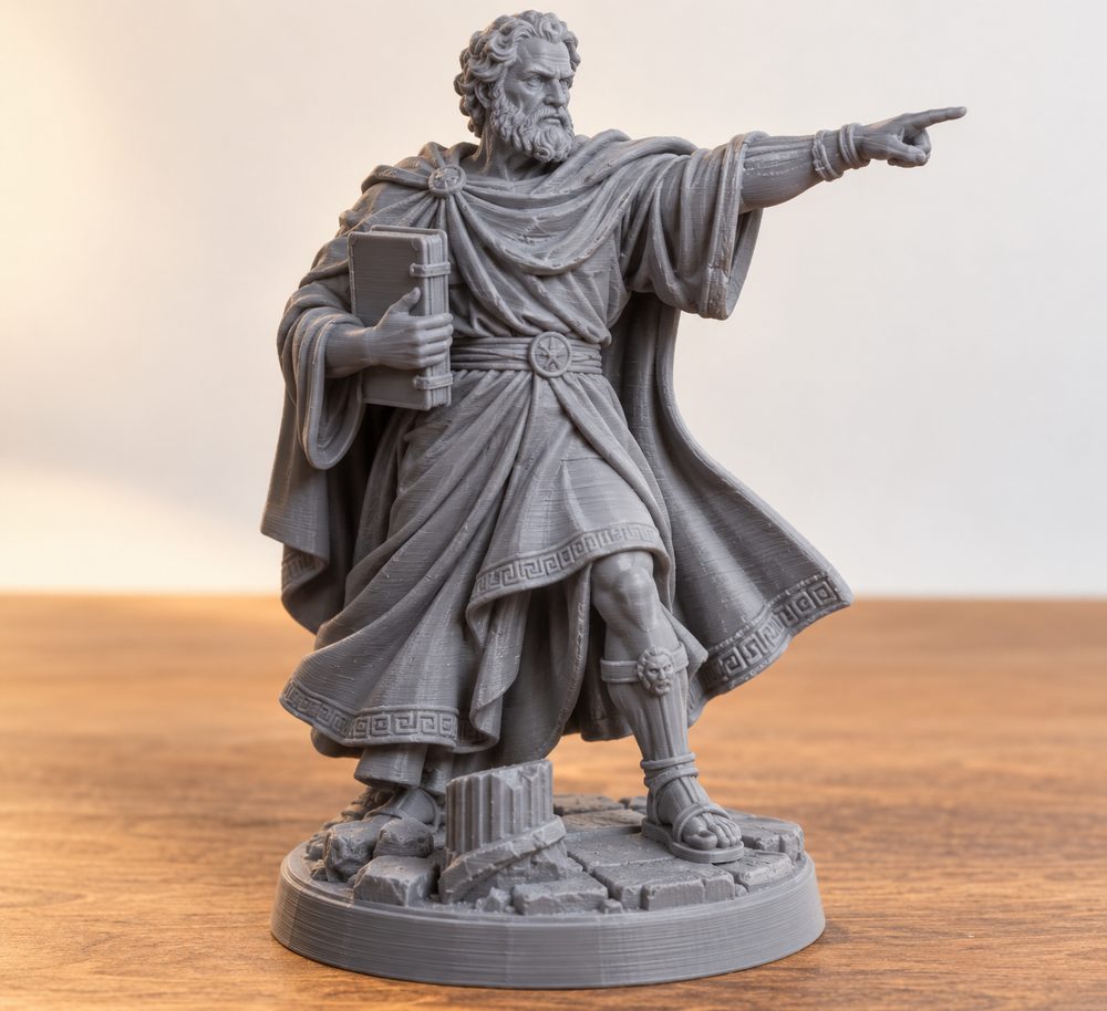 Plutarch Pointer The Fighting Philosophers Of Corm Ispirazione di design creativo per stampa 3D