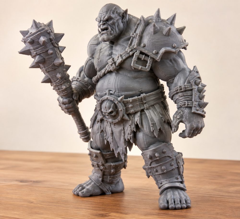 Giant Ogre Armor Version Presupported3D打印创意设计灵感
