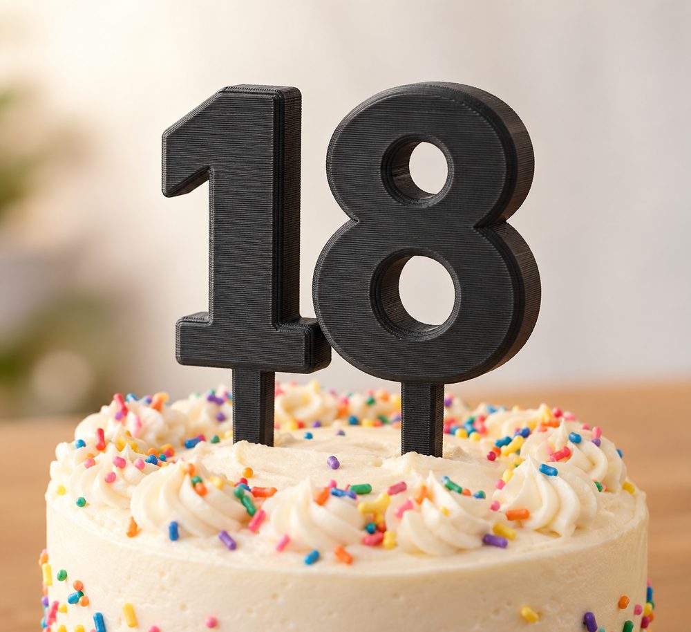 Double Digits Cake Topper Kreative Designinspiration für den 3D-Druck