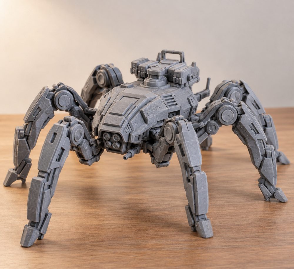 Mech Arachnid Class Medium Frame 48Mm Poses إلهام تصميم إبداعي للطباعة ثلاثية الأبعاد