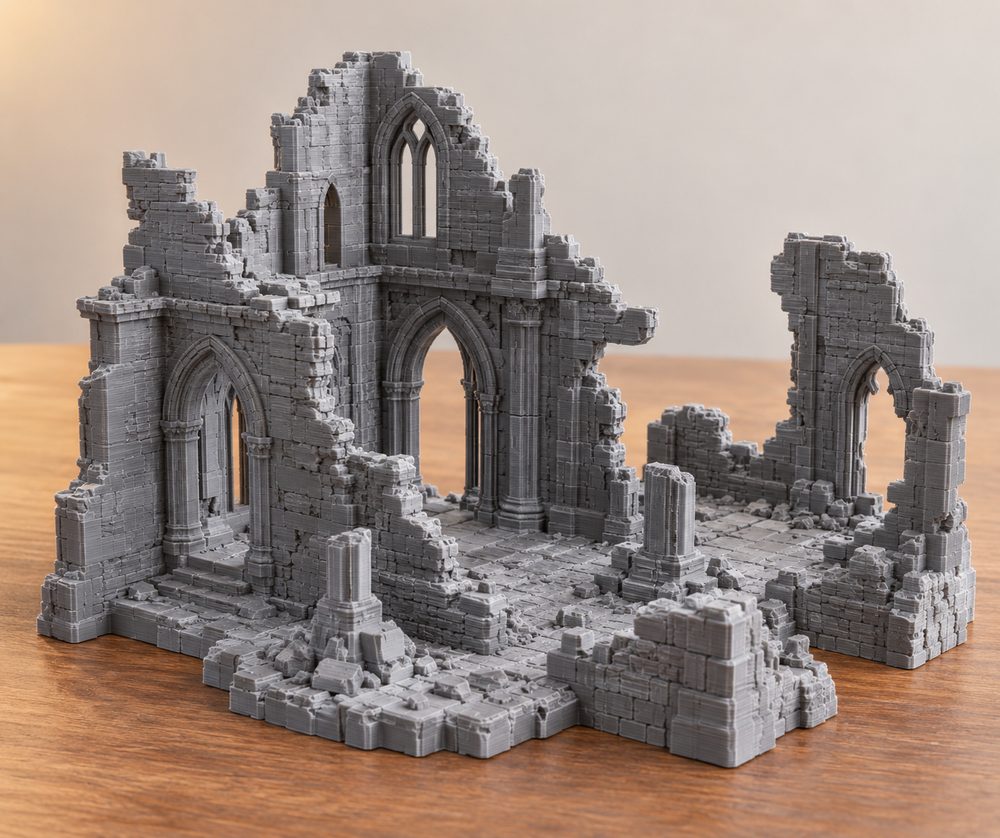 Ruins Of Esgelith Remnants Of The City Inspirasi reka bentuk kreatif untuk cetakan 3D