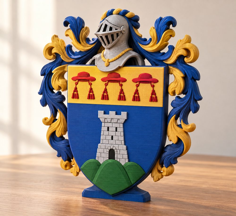 Coat Of Arms Of The Cappello Family 3D Printing Creative Design Inspiration
