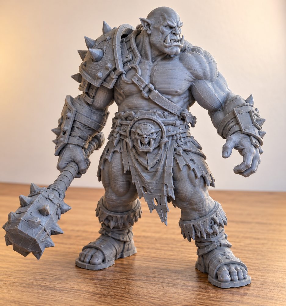 Ogre Warrior Modular Presupported إلهام تصميم إبداعي للطباعة ثلاثية الأبعاد