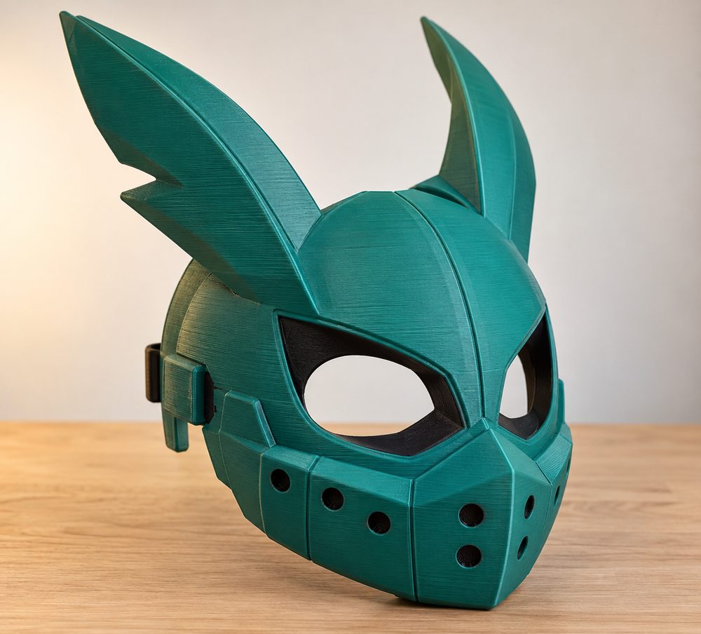 My Hero Academia Deku S Mask Inspirasi reka bentuk kreatif untuk cetakan 3D