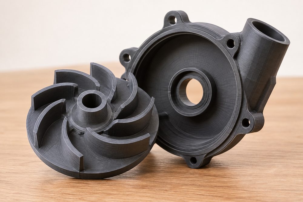 Klaxon Slm Impeller And Cover Inspirasi reka bentuk kreatif untuk cetakan 3D