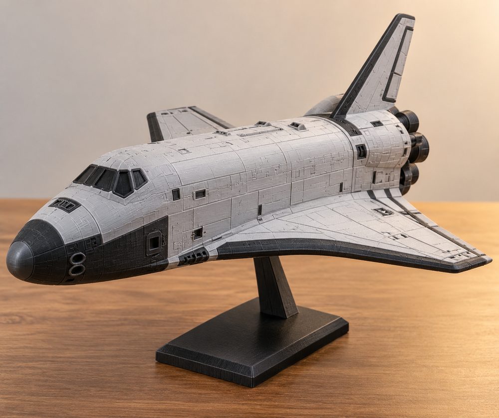 Space Shuttle Alpha Winged Variant Tactical Miniatures 3D 프린팅 창의 디자인 영감