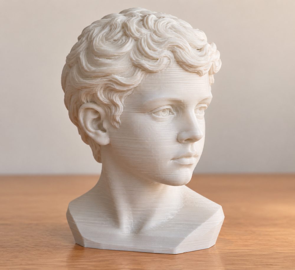 Head Of A Youth Inspirasi desain kreatif untuk pencetakan 3D