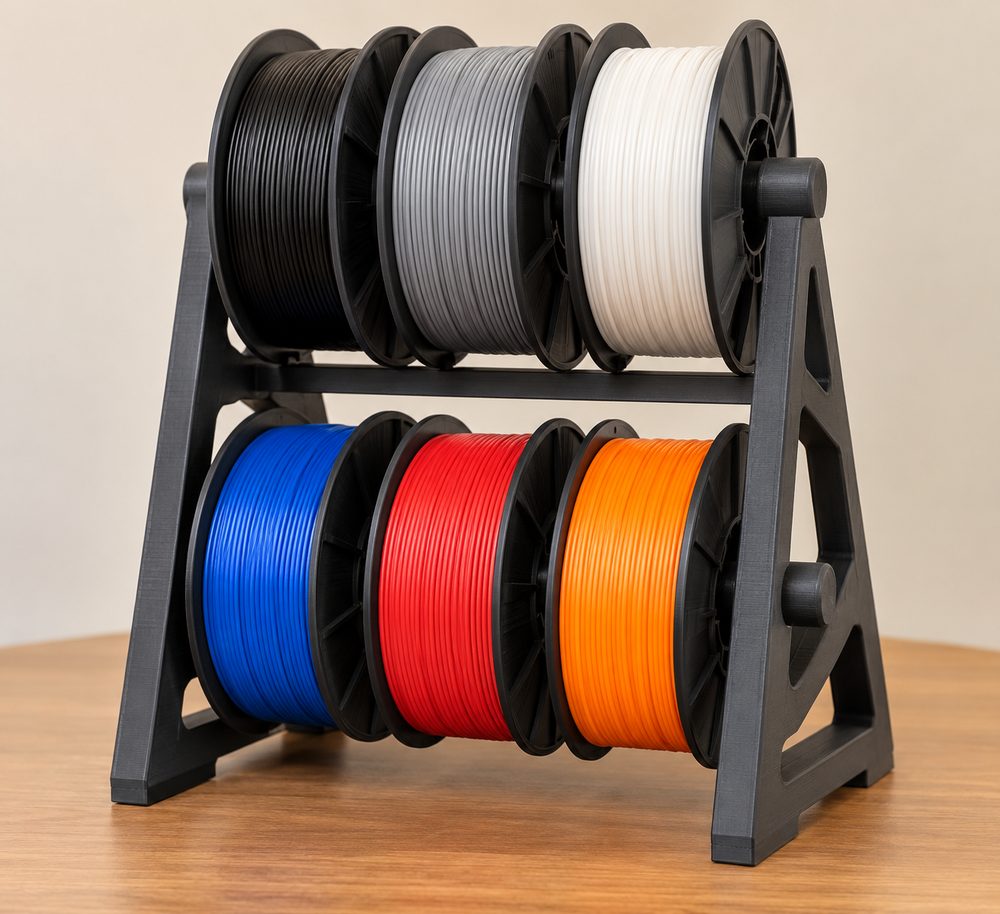 Spool Shelf Spool Holder For 3Dprintingnerd Inspiración de diseño creativo para impresión 3D