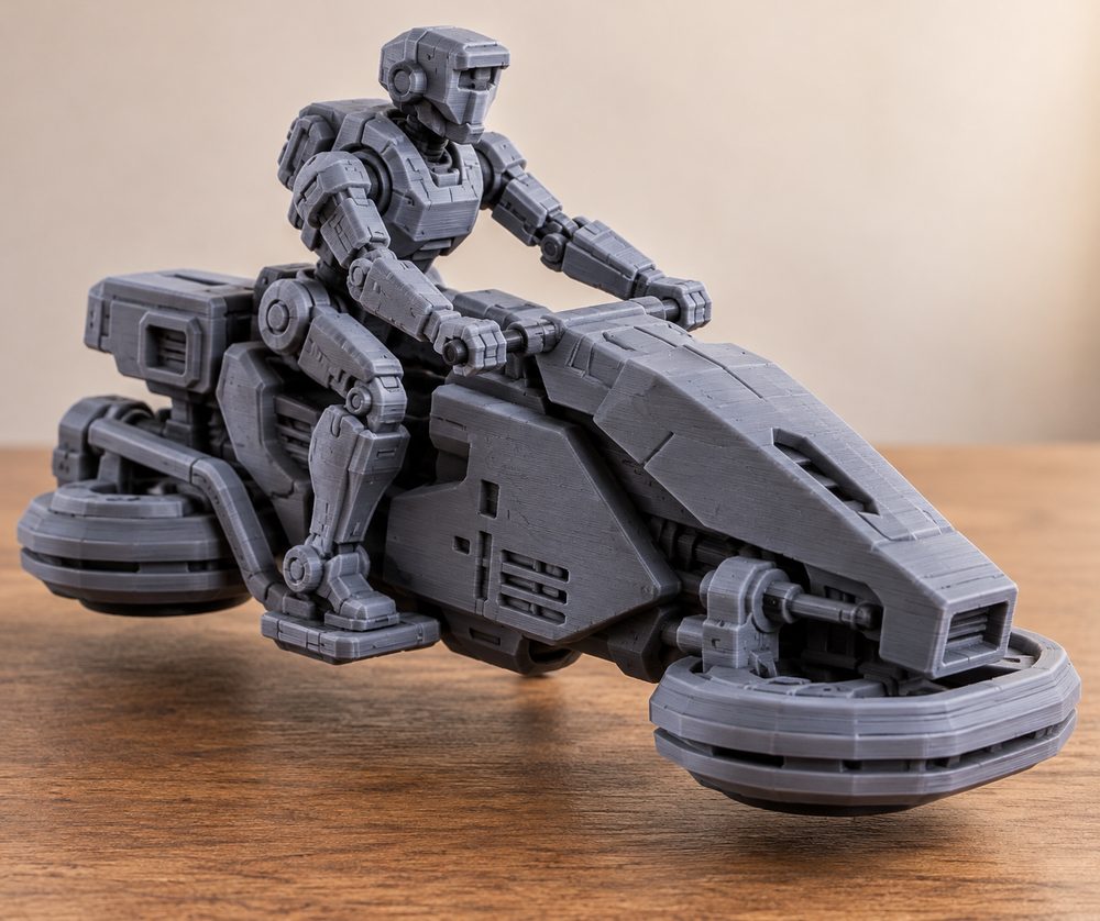 Hover Bikes Robot Legions Creatieve ontwerpinspiratie voor 3D-printen