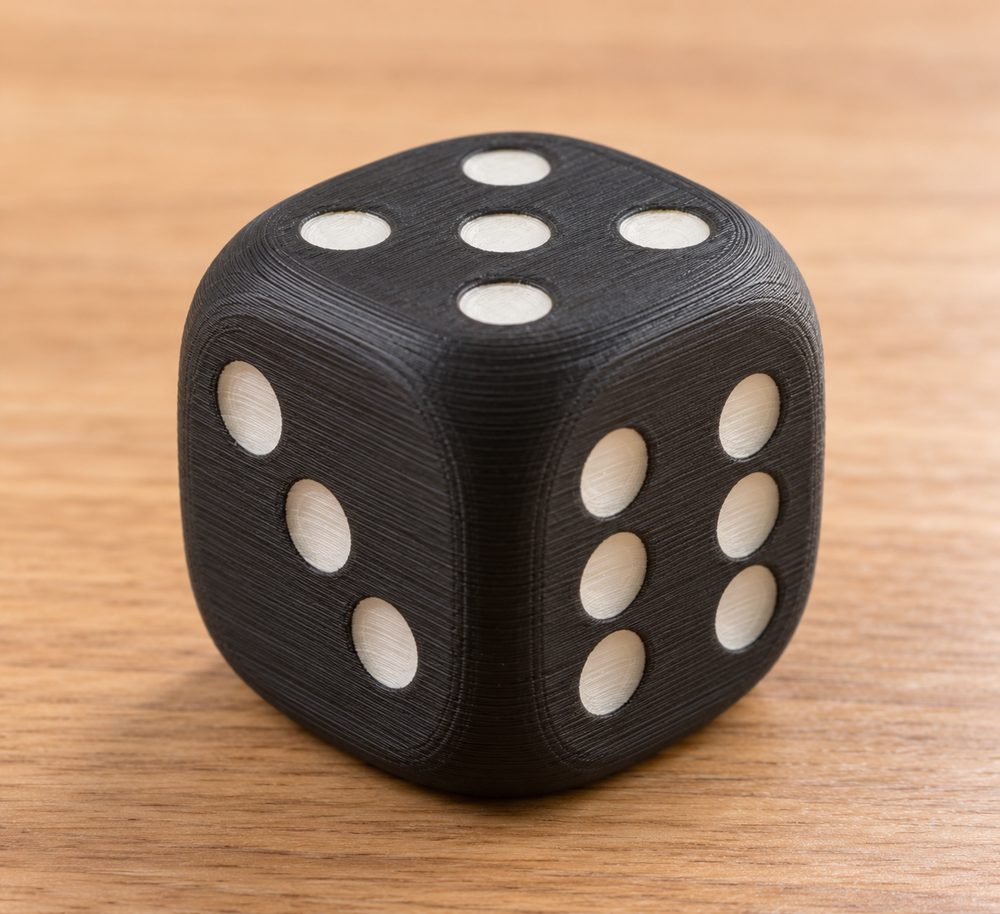 Squircle Face Dice D6 Kreative Designinspiration für den 3D-Druck