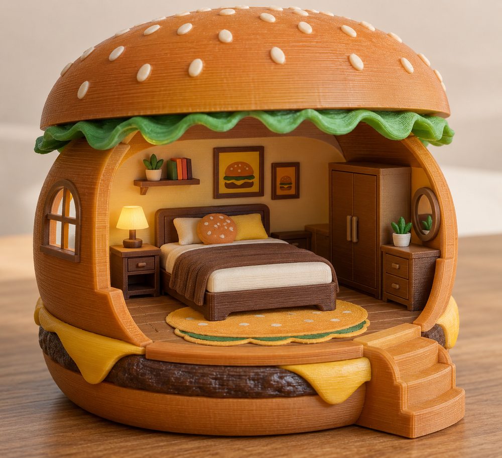 Burgher S Bedroom 3D Printing Creative Design Inspiration