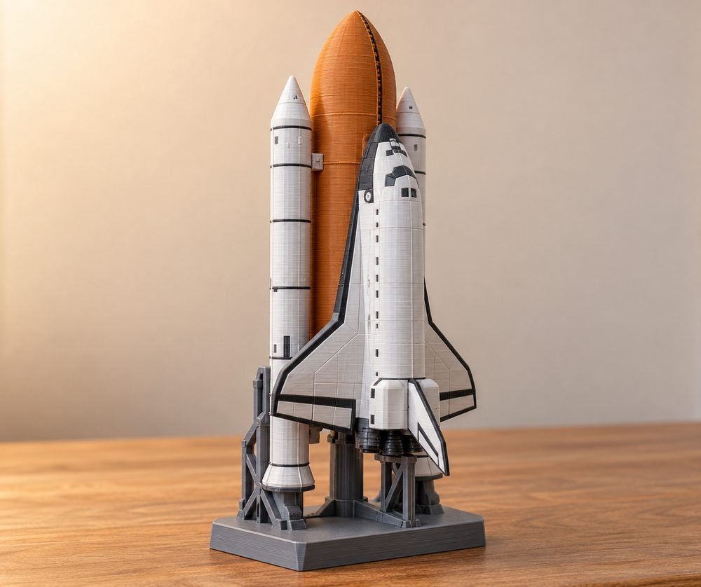 Space Shuttle Alpha Tactical Miniatures Kreative Designinspiration für den 3D-Druck
