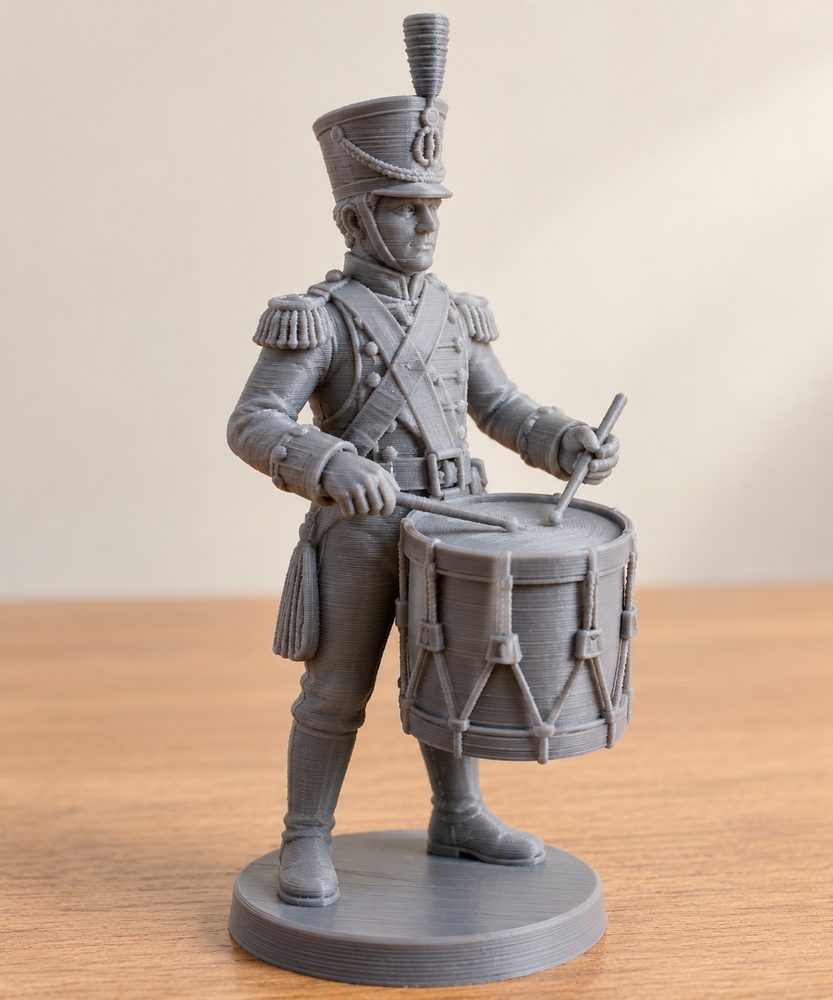 Iom Tatongol Army Musician Drummer Creatieve ontwerpinspiratie voor 3D-printen