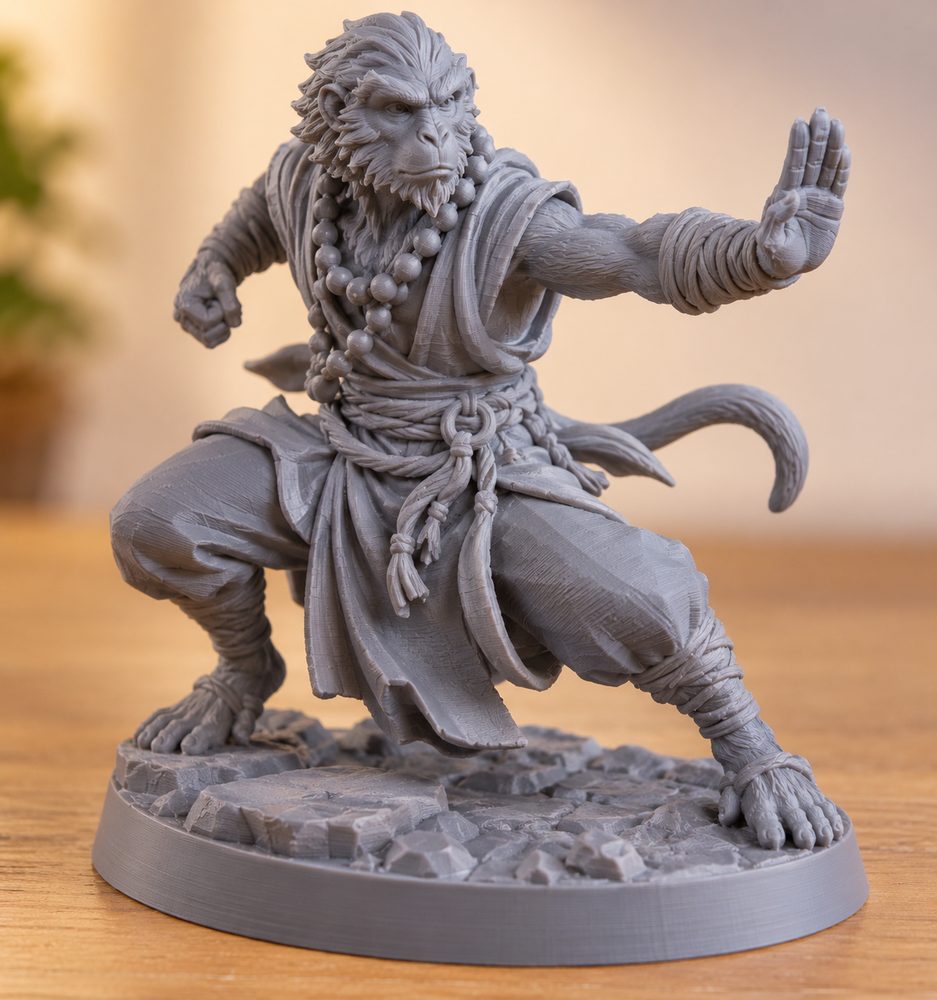Hadozee Monk Pre Supported Kreative Designinspiration für den 3D-Druck
