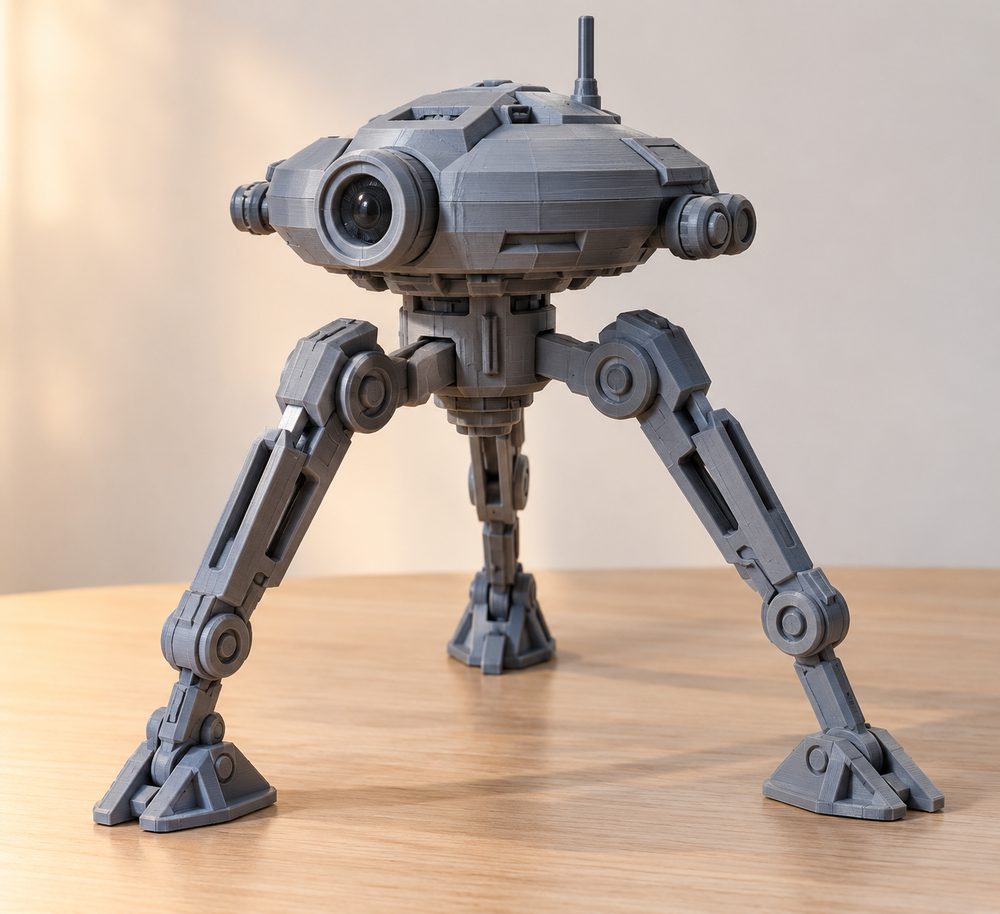 Tripod Walker Robot Legions Creatieve ontwerpinspiratie voor 3D-printen