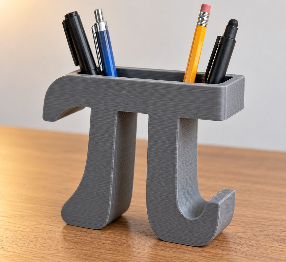 Pi Day Pen Holder Inspirasi desain kreatif untuk pencetakan 3D