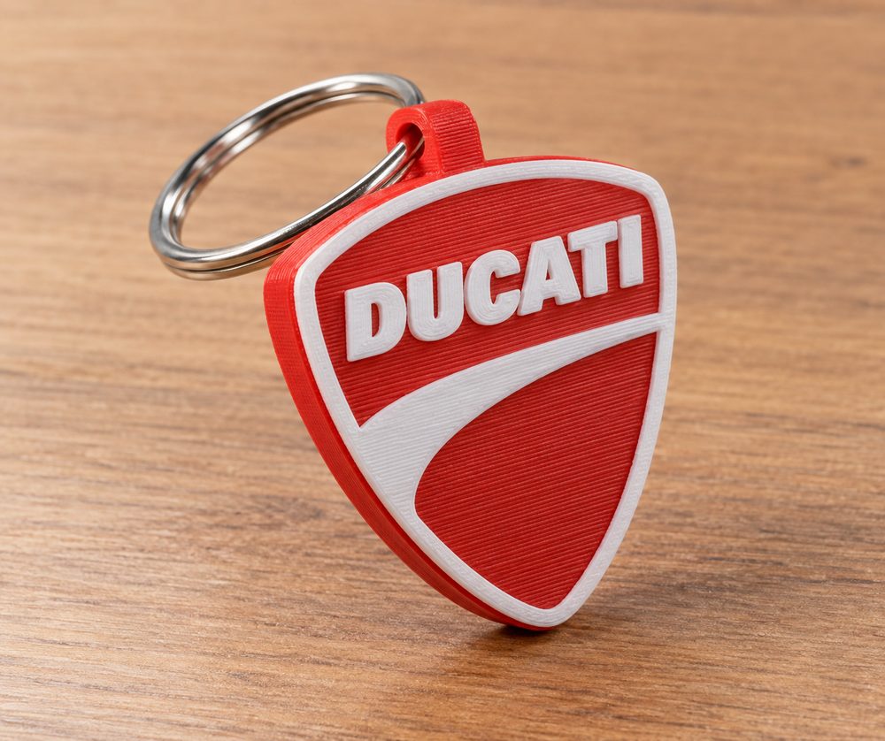 Ducati Logo Keychain Cảm hứng thiết kế sáng tạo cho in 3D