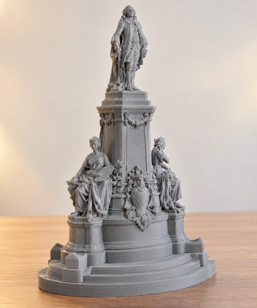 Monument To Watteau In Valenciennes France إلهام تصميم إبداعي للطباعة ثلاثية الأبعاد