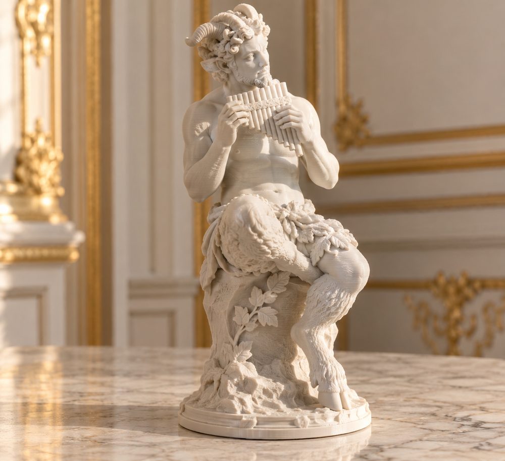 Faun In The Palace Of Versailles France إلهام تصميم إبداعي للطباعة ثلاثية الأبعاد