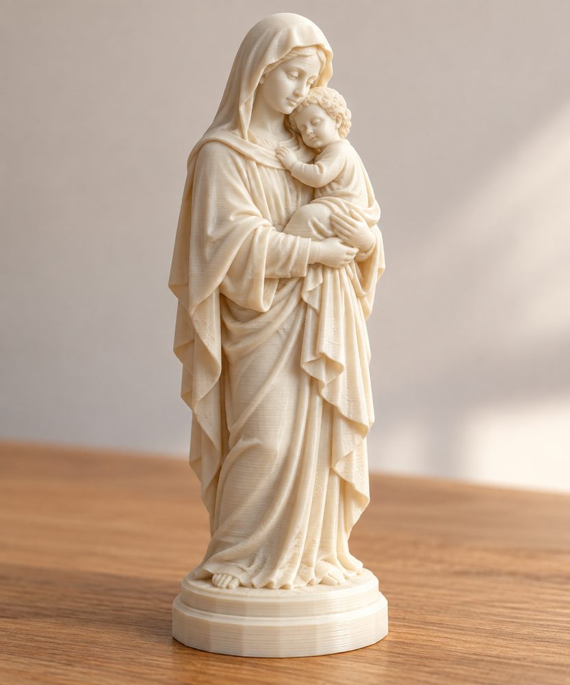 Virgin And Child 3D Printing Creative Design Inspiration