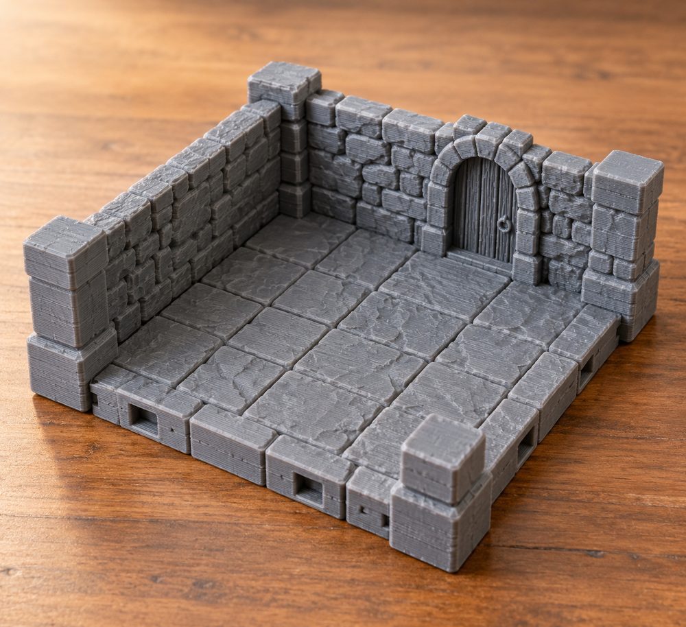 Dungeon Tiles Cảm hứng thiết kế sáng tạo cho in 3D