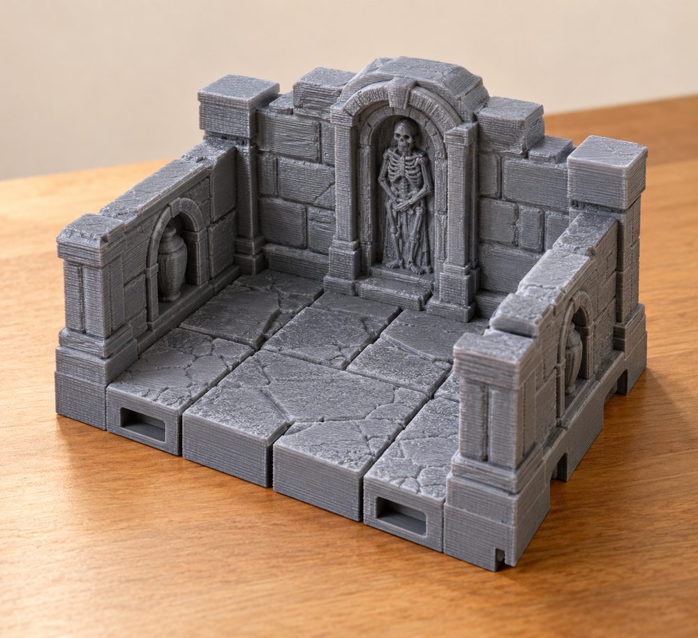 Tomb Tiles Inspirasi reka bentuk kreatif untuk cetakan 3D