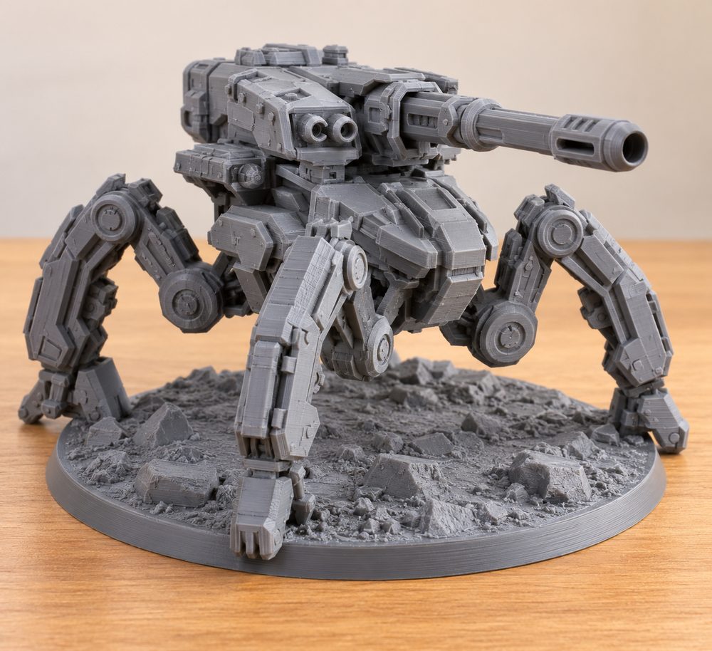 Mech Arachnid Class Heavy 67Mm Base Poses Ispirazione di design creativo per stampa 3D